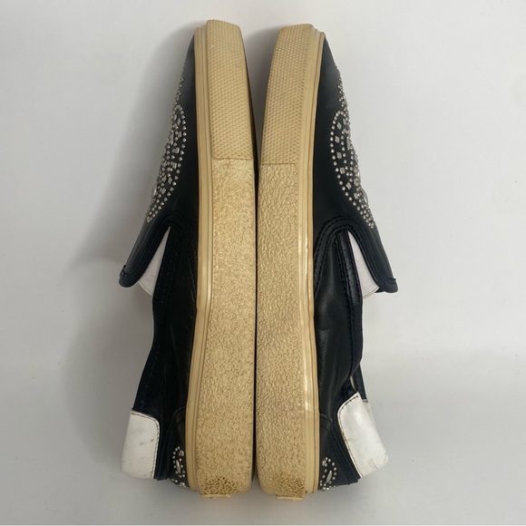 Saint Laurent Bandana Studded Leather Skate Shoes Noir size 36.5 - Picture 6 of 10